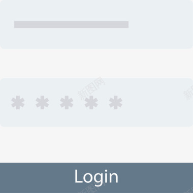 科技登录界面登录网页开发界面平面图标图标