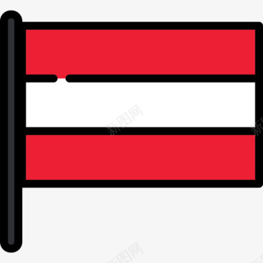 奥地利国旗收藏2桅杆图标图标