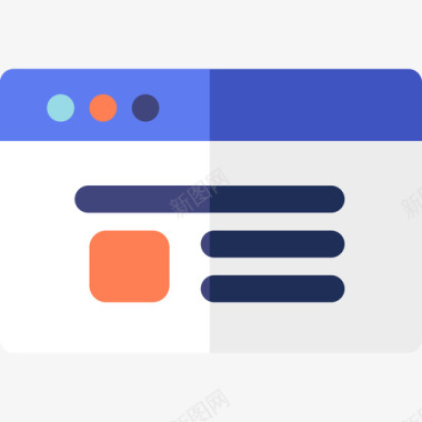 业绩数字浏览器数字营销31扁平图标图标