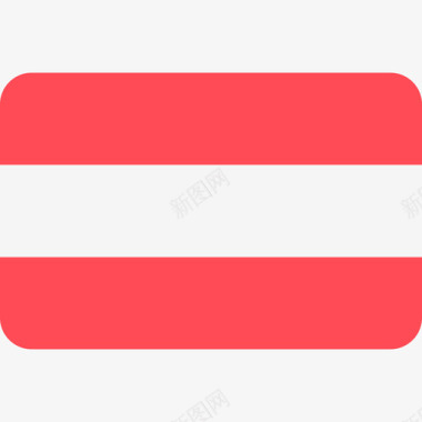 奥地利国际国旗6圆形矩形图标图标
