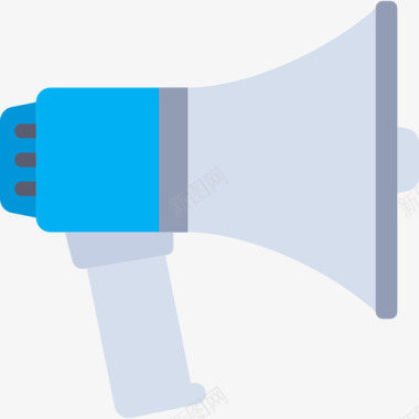 火焰小图标扩音器小工具3扁平图标图标