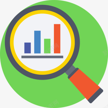 满意度分析分析数字营销14扁平图标图标