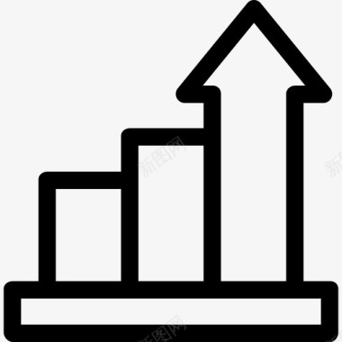 工作奋斗图表工作效率6线性图标图标