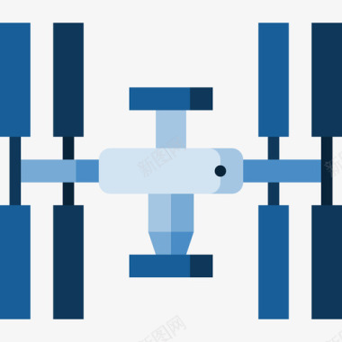 太空站宇宙24号扁平图标图标