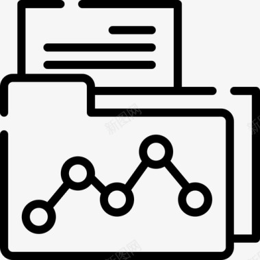 情景剧办公室文件夹办公室29线性图标图标
