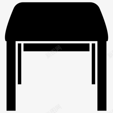梳妆凳卧室家具梳妆椅图标图标