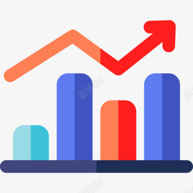 条形图数字营销31扁平图标图标