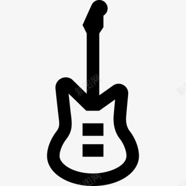 电吉他电吉他乐器11线性图标图标