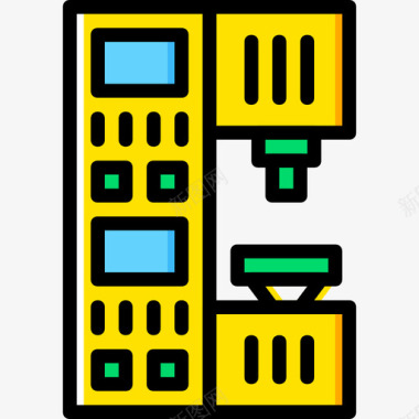黄色躺椅工业机器人工业8黄色图标图标