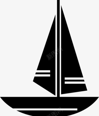 帆船船帆船职业图标图标