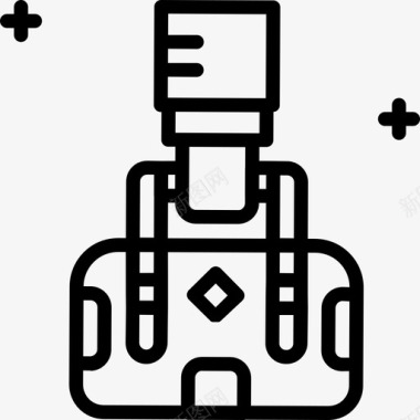 卡通酒店服务员服务员酒店服务2直系图标图标