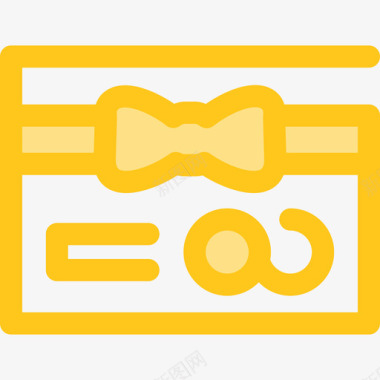 礼品卡电子商务10黄色图标图标