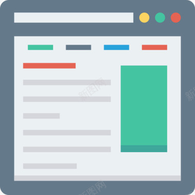 网页搜索引擎优化营销2平面图标图标