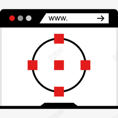 企业网站开发开发浏览器开发web4平面图标图标