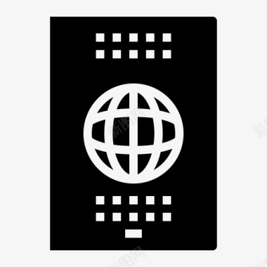 护照旅行签证图标图标