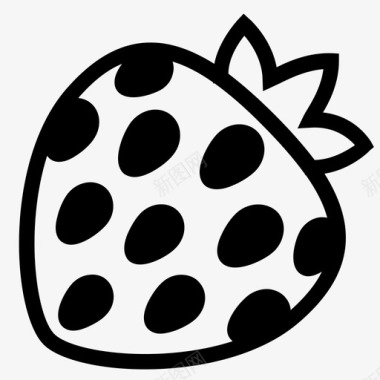 草莓覆盆子覆盆子水果图标图标