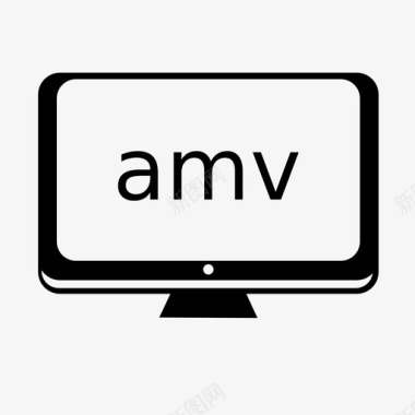 amv视频格式监视器ui图标图标