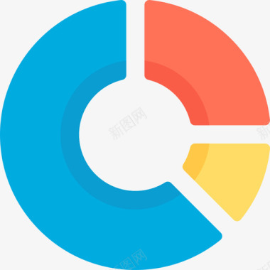 饼图数字营销24扁平图标图标