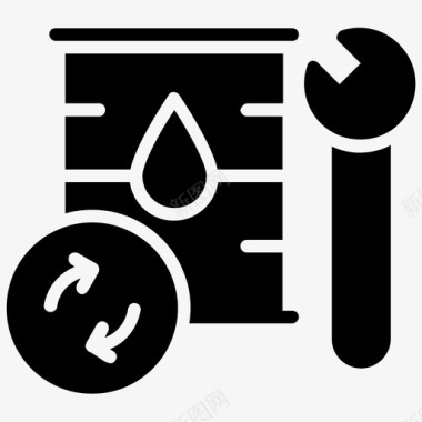 天然气燃料桶汽油天然气图标图标