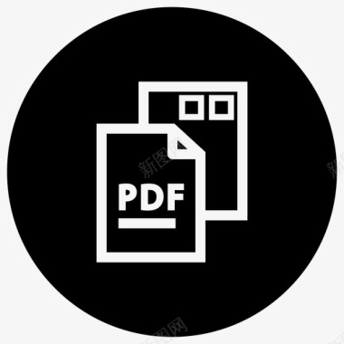 PDF电子书pdf文件文件格式图标图标