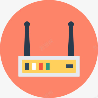 圆形火焰图标路由器技术和硬件7圆形图标图标