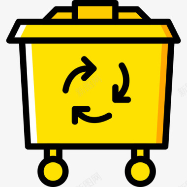 回收箱生态42黄色图标图标