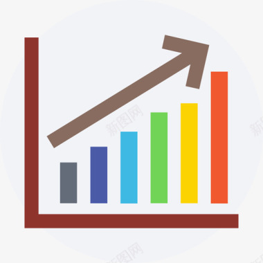 条形图数字营销14扁平图标图标