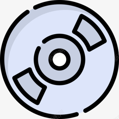 爱情元素集合磁盘电子和web元素集合2线性颜色图标图标