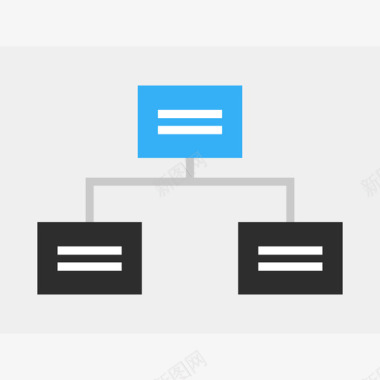层次结构业务和seo4扁平化图标图标