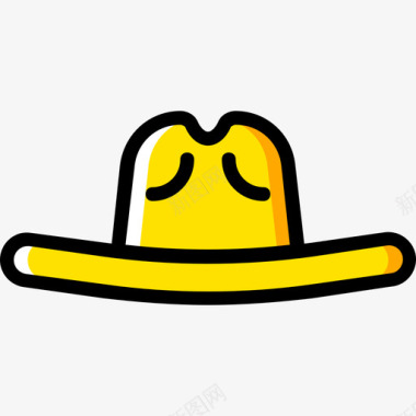 牛仔帽男士配件4黄色图标图标