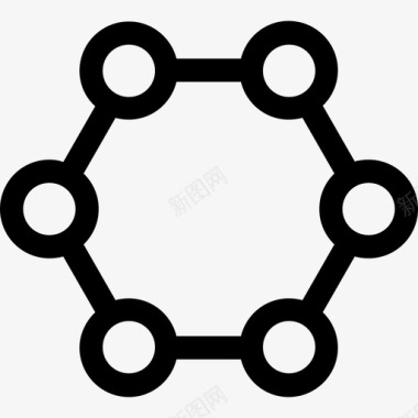 科学和技术分子科学与技术2线性图标图标