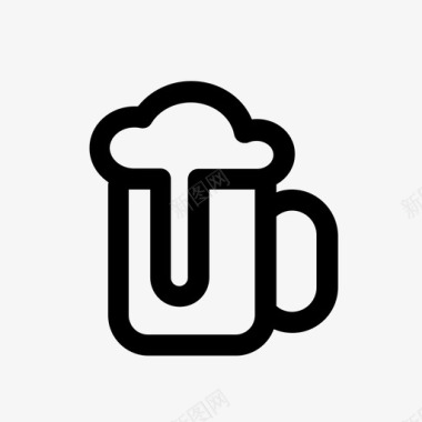 啤酒酒泡沫图标图标