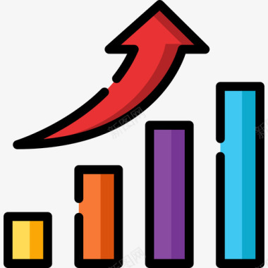 创新图表利润图表2线性颜色图标图标