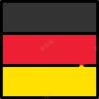 收藏歌手德国国旗收藏3方形图标图标