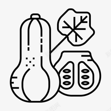 南瓜食物蔬菜图标图标