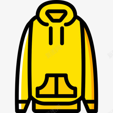 连帽衫男装4黄色图标图标