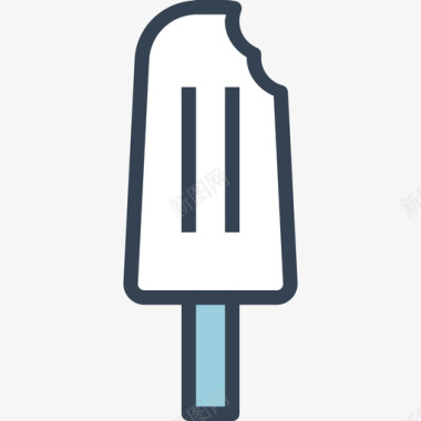 冰淇淋美味2原色图标图标