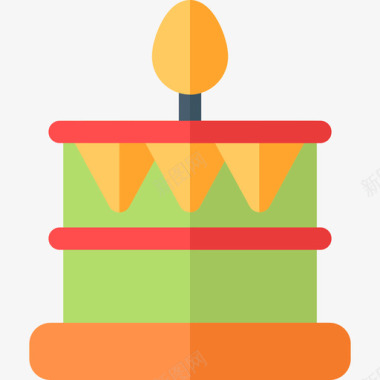 生日蛋糕festajunina5扁平图标图标