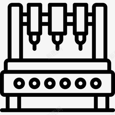 工业工业机器人工业6线性图标图标