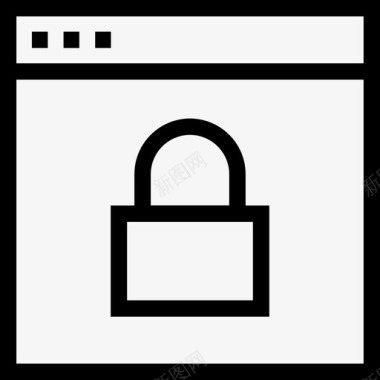 glicon锁网络锁搜索引擎优化营销6线性图标图标