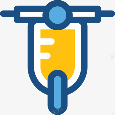 网络图标摩托车网络和用户界面双色调图标图标