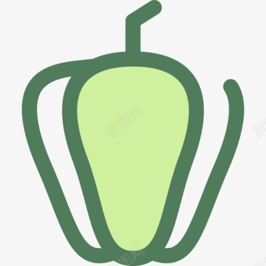 甜椒食品和餐厅5维德图标图标