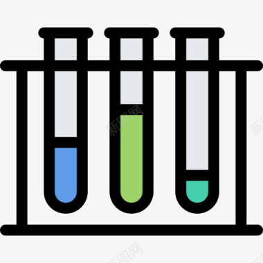 科学喝水试管空间与科学2颜色图标图标