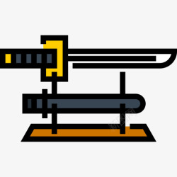 KatanaKatana日本16线性颜色图标高清图片