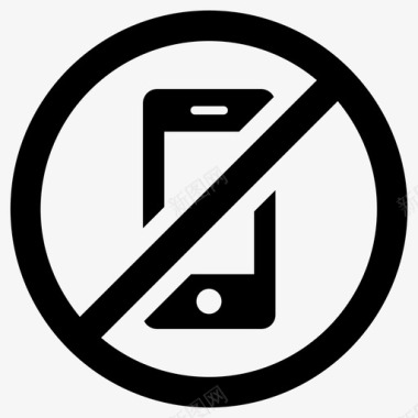 没有电话没有手机不允许打电话图标图标