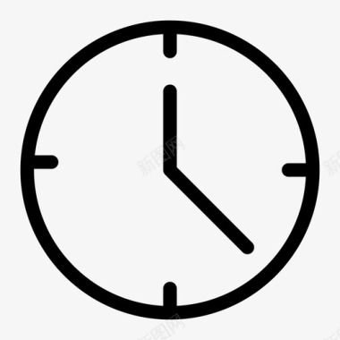 手表时钟方块图标图标