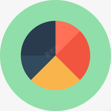 饼图网页与开发8圆形图标图标