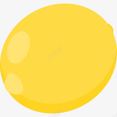 柠檬食物36扁平图标图标