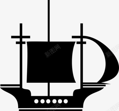 帆船船帆船职业图标图标