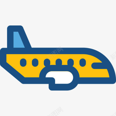 飞机的翅膀飞机旅行29双色图标图标